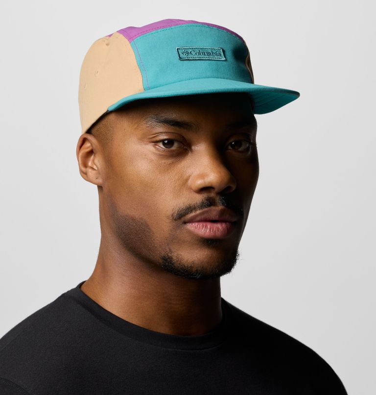 Unisex Creek Side 5 Panel Hat, Color: Teal, Razzle, Canoe, image 2
