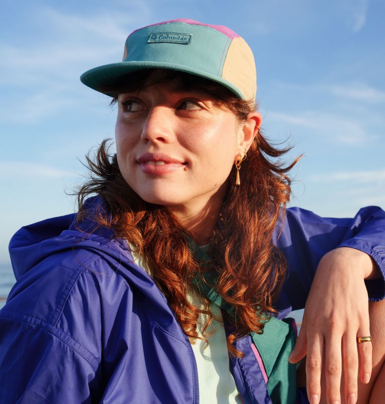 Unisex Creek Side 5 Panel Hat, Color: Teal, Razzle, Canoe, image 6