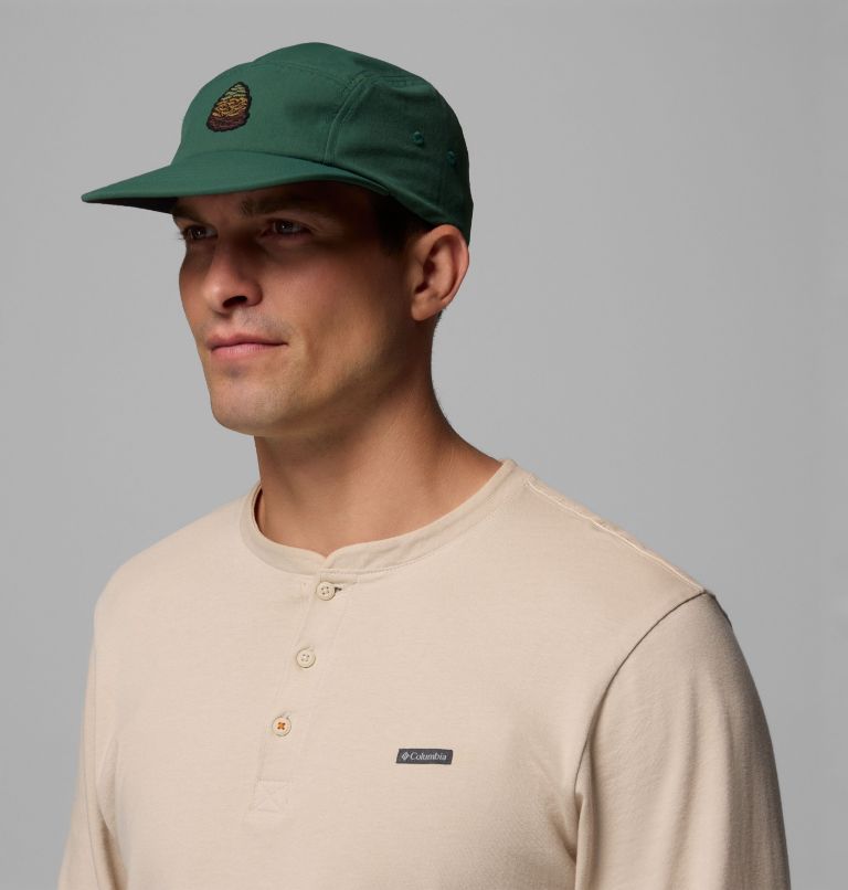 Gorra unisex Creek Side de 5 paneles, Color: Rain Forest, Pinecone, image 3