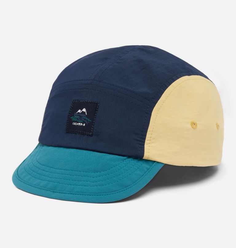 Kids' Camp Charlie 5 Panel Hat, Color: Collegiate Navy, River Blue, Sand Dune, image 1