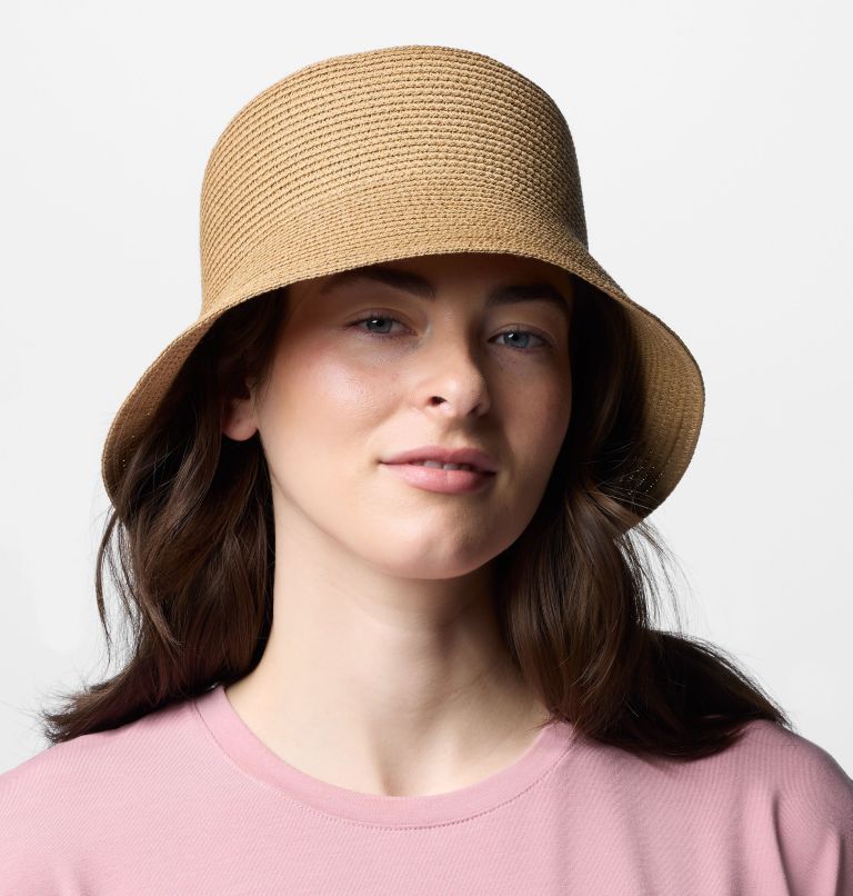 Women's Global Adventure Packable Bucket Hat, Color: Straw, image 2