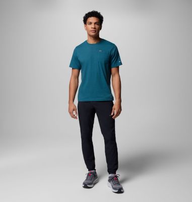 Men's Columbia Tech Nylon Trousers, Color: Black, image 2