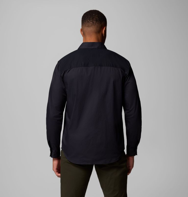 Men's Landroamer Twill Long Sleeve Shirt, Color: Black, image 3