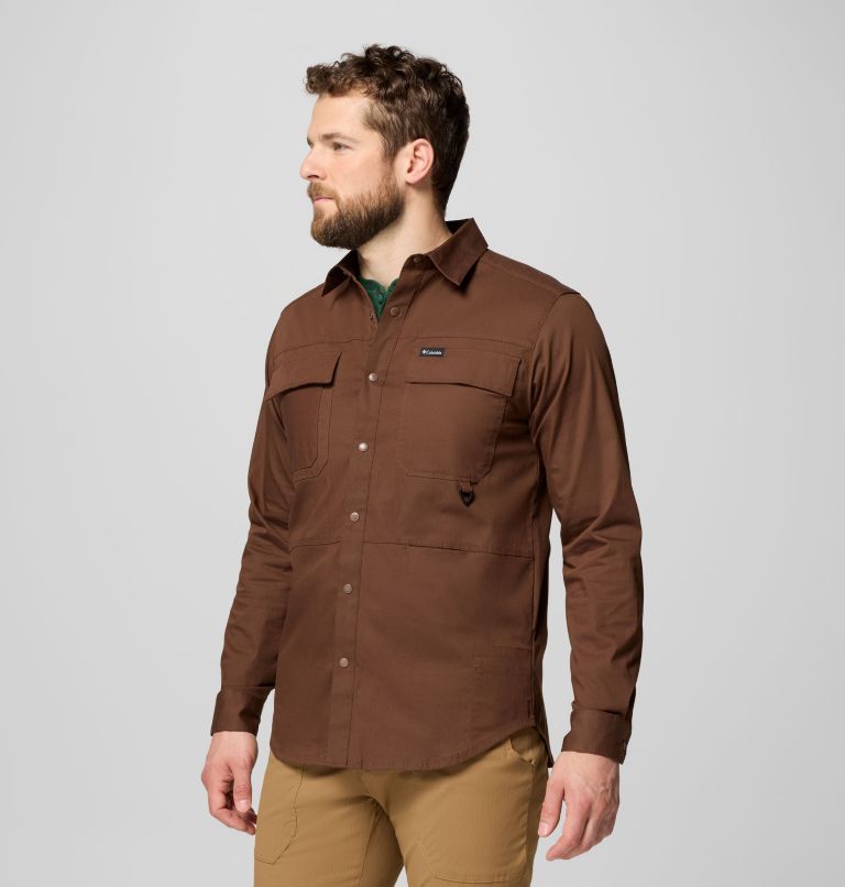 Men's Landroamer Twill Long Sleeve Shirt, Color: Tobacco, image 4