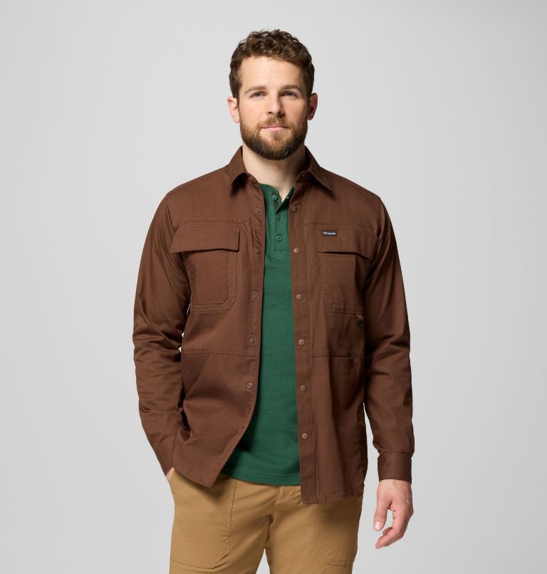 Men's Landroamer Twill Long Sleeve Shirt, Color: Tobacco, image 5