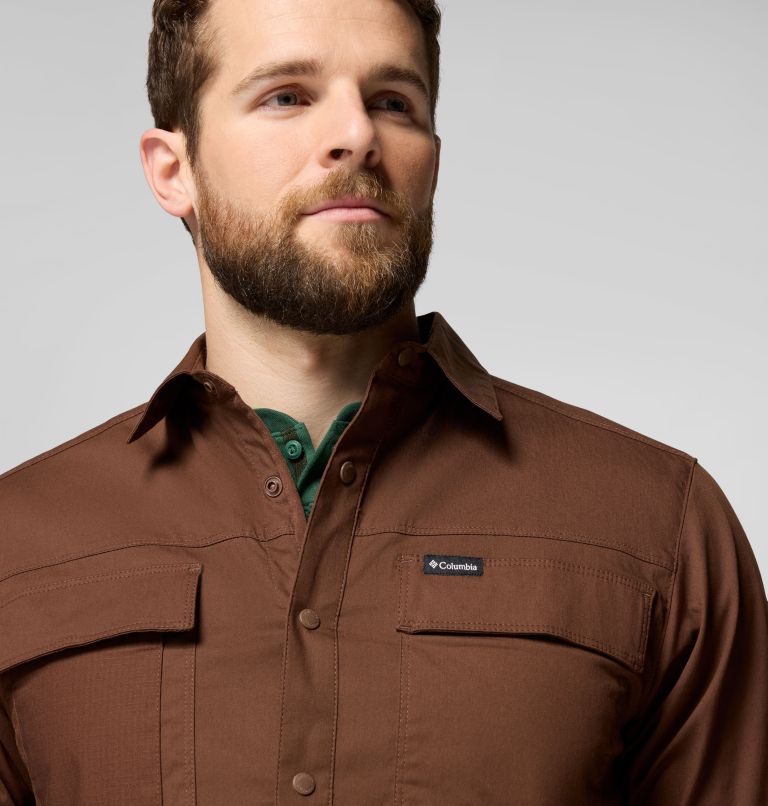 Men's Landroamer Twill Long Sleeve Shirt, Color: Tobacco, image 6
