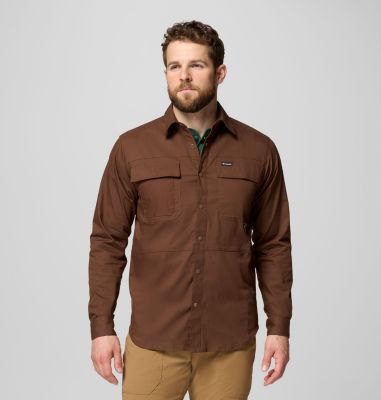 Camisa de sarga Landroamer para hombre, Color: Tobacco, image 3