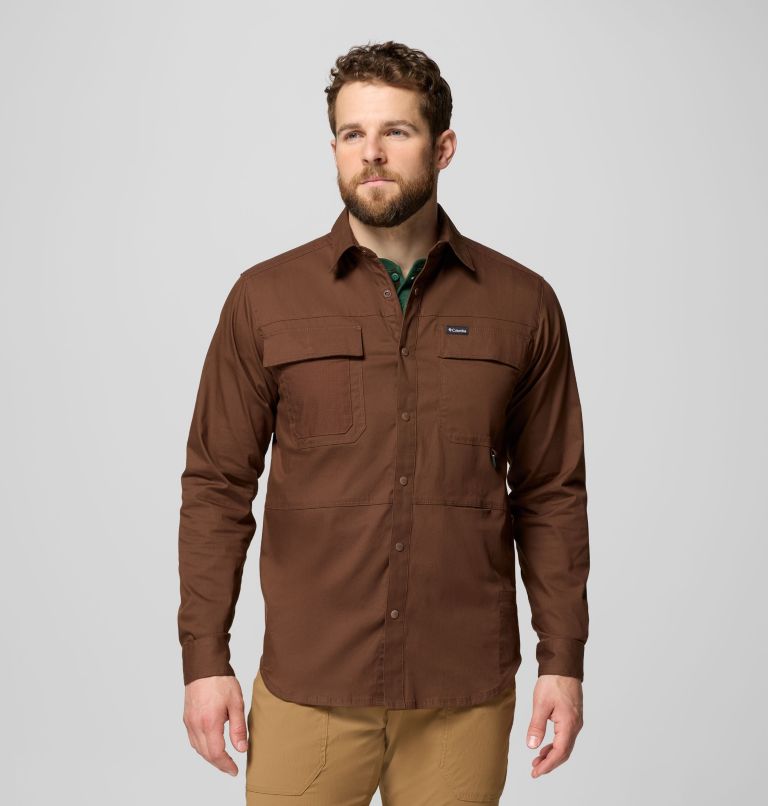 Men's Landroamer Twill Long Sleeve Shirt, Color: Tobacco, image 1