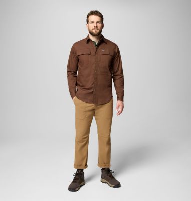 Camisa de sarga Landroamer para hombre, Color: Tobacco, image 4