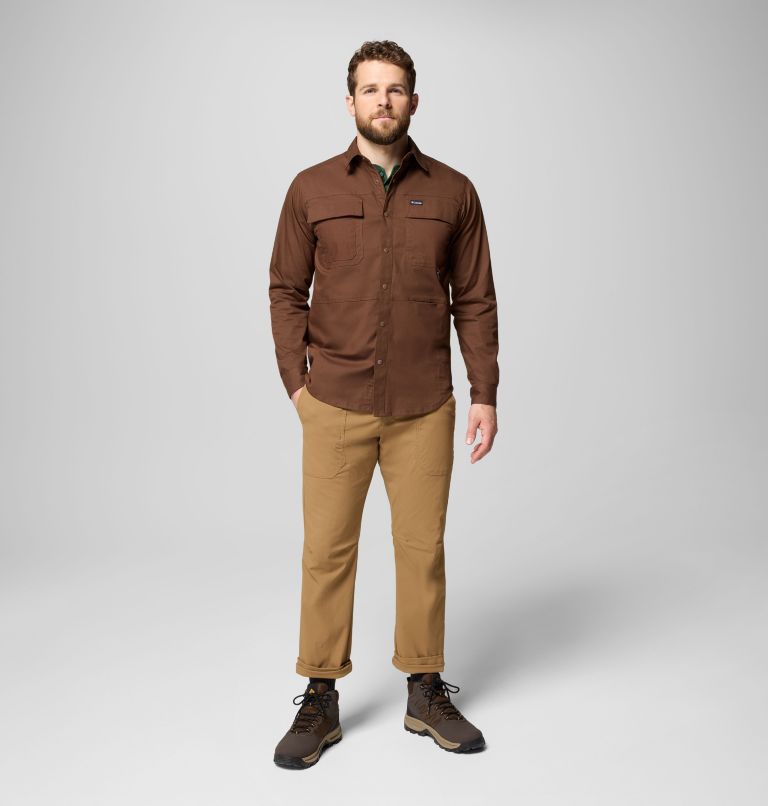Men's Landroamer Twill Long Sleeve Shirt, Color: Tobacco, image 2