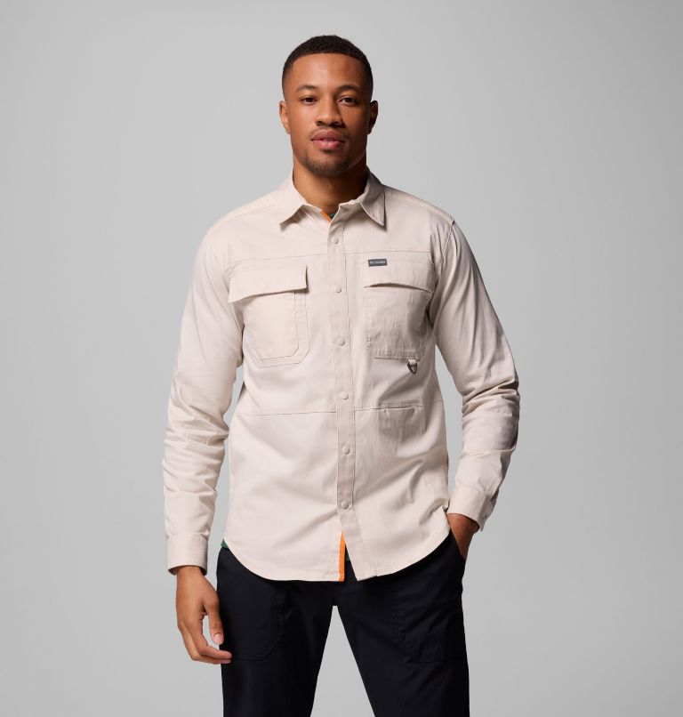 Men's Landroamer Twill Long Sleeve Shirt, Color: Dark Stone, image 1