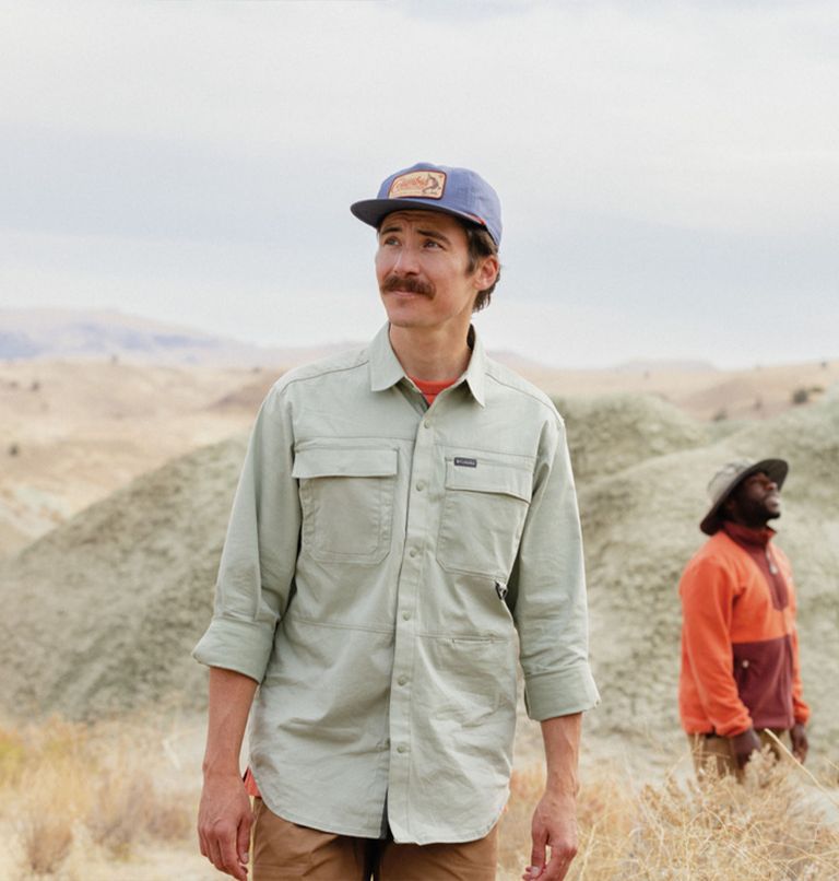 Men's Landroamer Twill Long Sleeve Shirt, Color: Safari, image 7