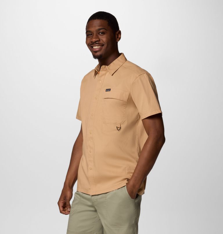 Men's Landroamer Twill Short Sleeve Shirt, Color: Canoe, image 3