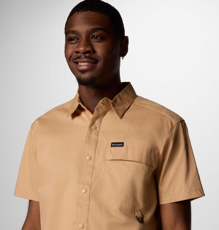 Men's Landroamer Twill Short Sleeve Shirt, Color: Canoe, image 4