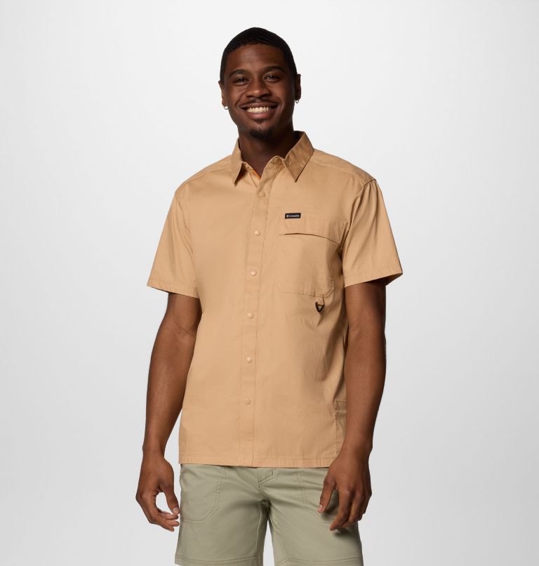 Men's Landroamer Twill Short Sleeve Shirt, Color: Canoe, image 1