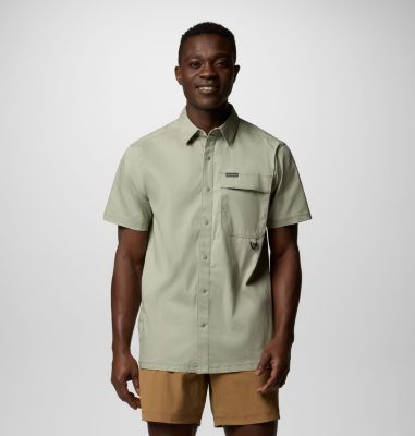 Men's Landroamer Twill Short Sleeve Shirt, Color: Safari, image 1