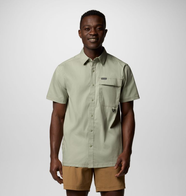 Camicia a manica corta in twill Landroamer da uomo, Color: Safari, image 1