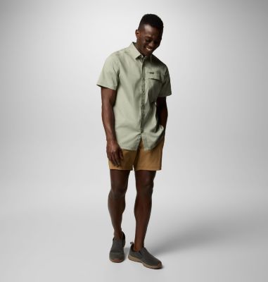 Men's Landroamer Twill Short Sleeve Shirt, Color: Safari, image 4