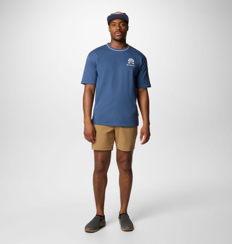 Men's Landroamer Short Sleeve Crew, Color: Dark Mountain, image 2