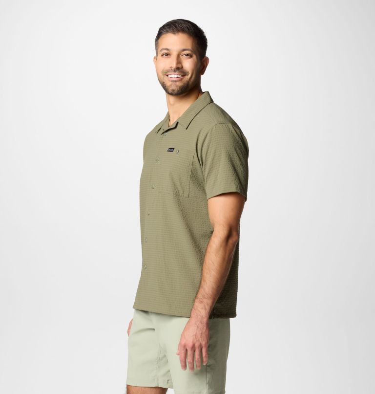 Men's Utilizer Short Sleeve Camp Shirt, Color: Stone Green, image 4