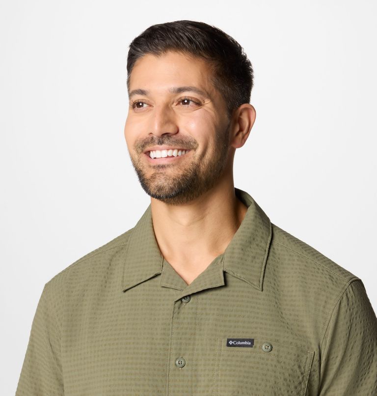 Men's Utilizer Short Sleeve Camp Shirt, Color: Stone Green, image 5