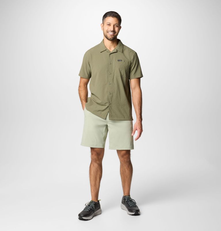 Men's Utilizer Short Sleeve Camp Shirt, Color: Stone Green, image 2