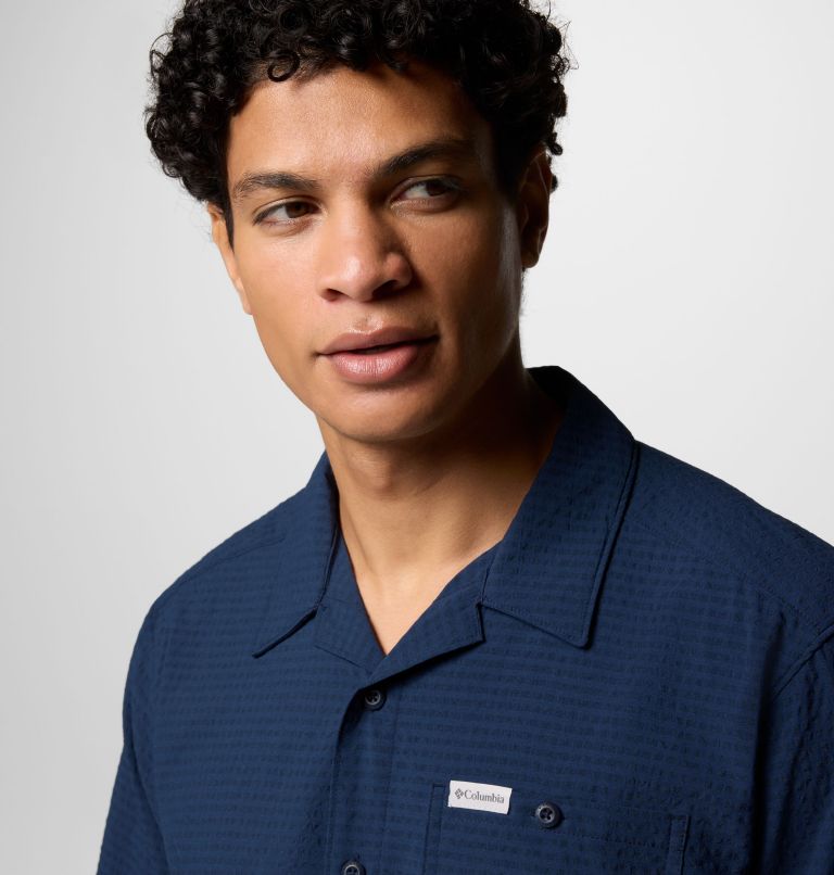 Men's Utilizer Short Sleeve Camp Shirt, Color: Collegiate Navy, image 5