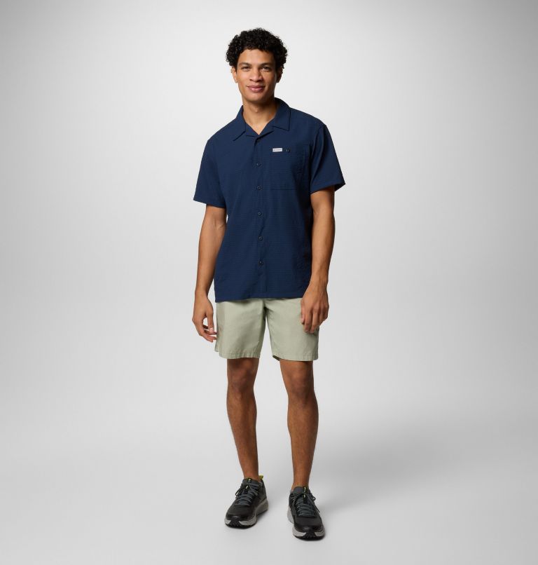 Men's Utilizer Short Sleeve Camp Shirt, Color: Collegiate Navy, image 2