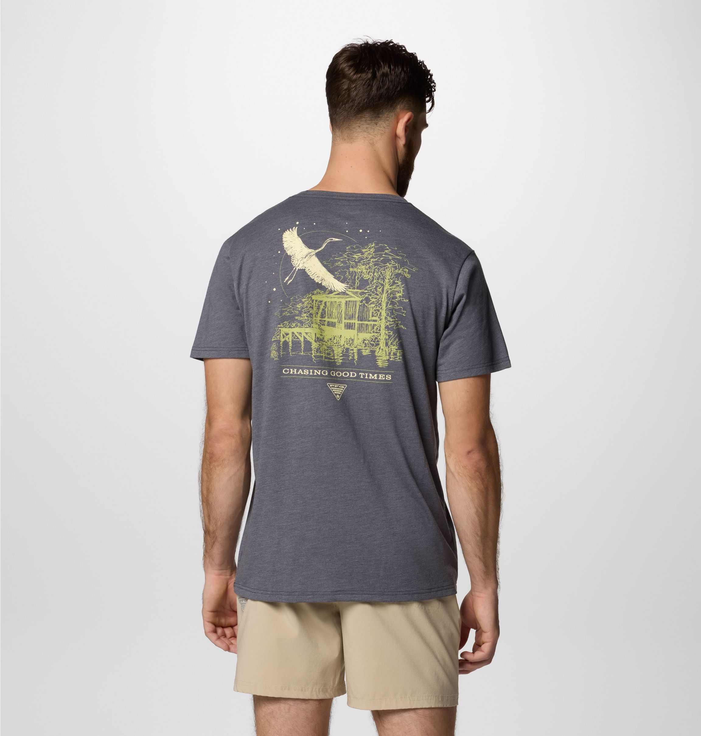 コロンビア Columbia PFG Uncharted Tank レディース シャツ トップス シャーク Heather Women's Columbia PFG Uncharted™ Tank | Zappos.com