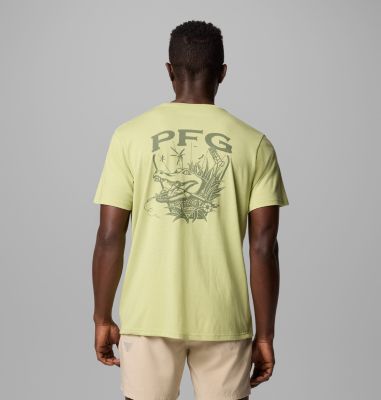 T-shirt tecnica stampata PFG Uncharted da uomo, Color: Pear Heather, PFG Gear Gator, image 3