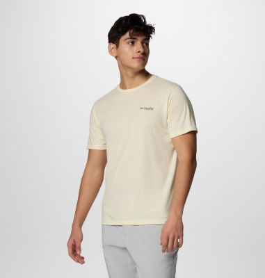 T-shirt tecnica stampata PFG Uncharted da uomo, Color: Lemon Wash Heather, PFG Gear Gator, image 7