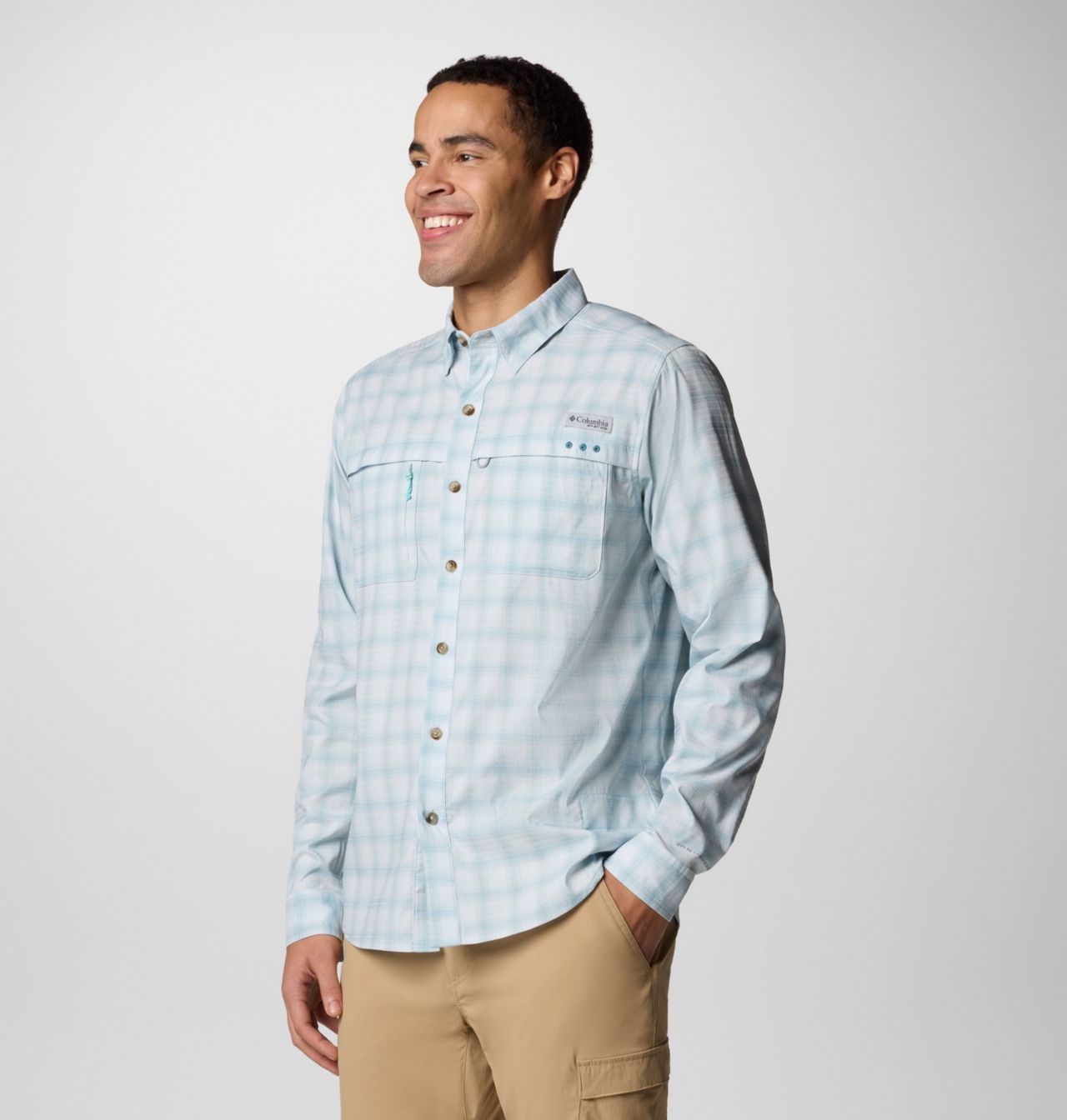 Men's PFG Wild Cast™ Performance Yarn Dye Long Sleeve Shirt 4