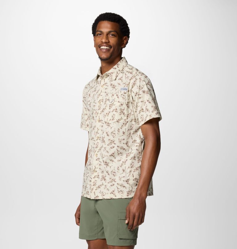 Camicia a manica corta Wild Cast Camp da uomo, Color: Stone Huntfish, image 3