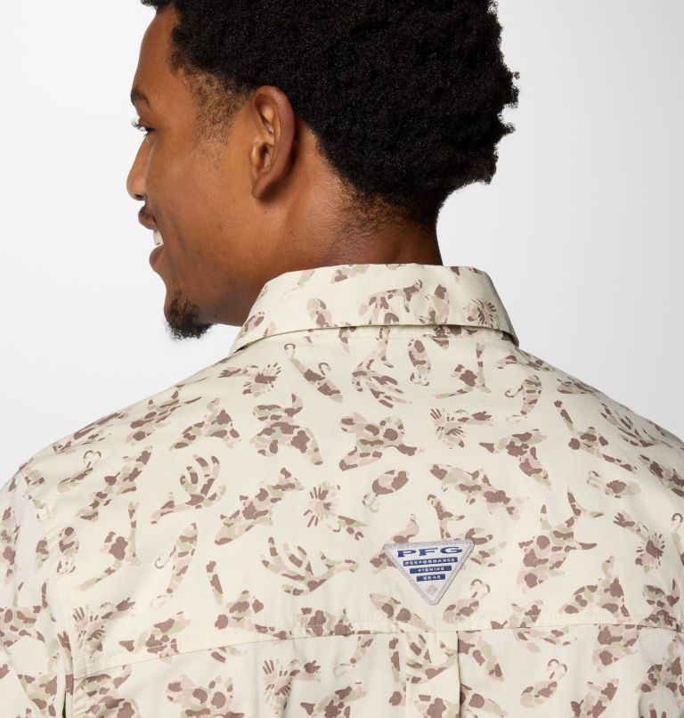 Camicia a manica corta Wild Cast Camp da uomo, Color: Stone Huntfish, image 5