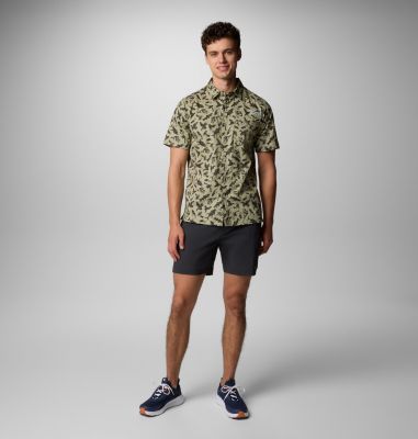 Camicia a manica corta Wild Cast Camp da uomo, Color: Smokey Sage Huntfish, image 6