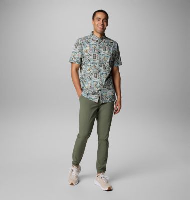 Camicia a manica corta Wild Cast Camp da uomo, Color: Crushed Blue Bajabound, image 2