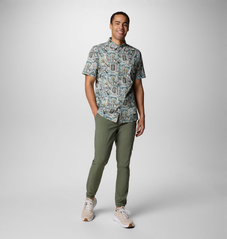 Men's PFG Wild Cast Camp Shirt, Color: Crushed Blue Bajabound, image 2