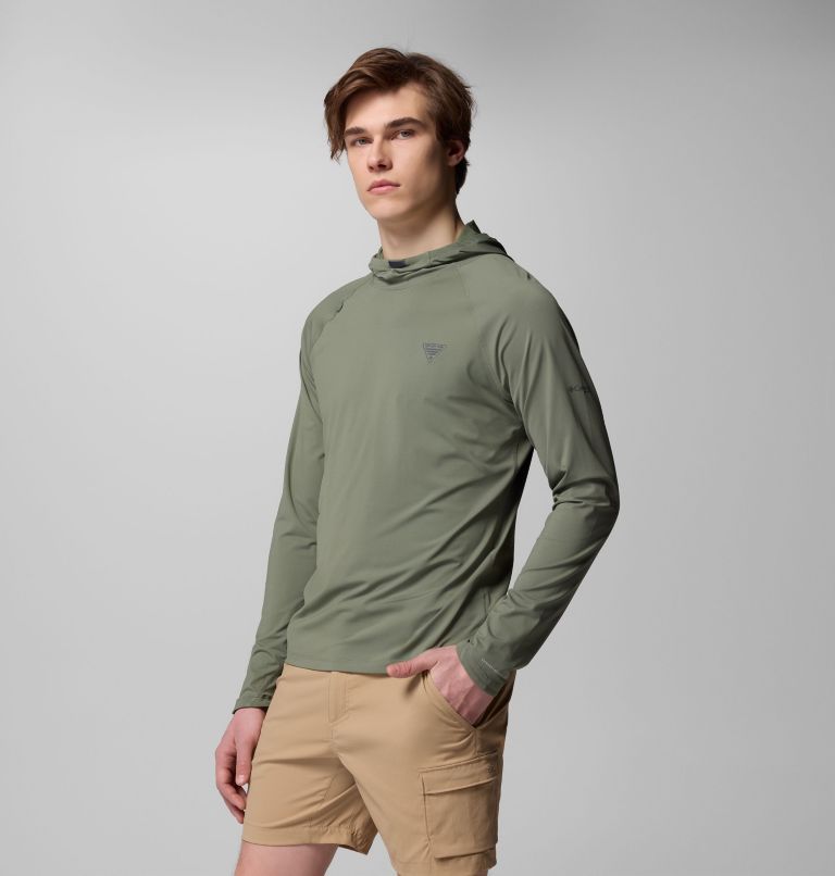 Men's Wild Cast Sun Hoodie, Color: Cypress, image 4