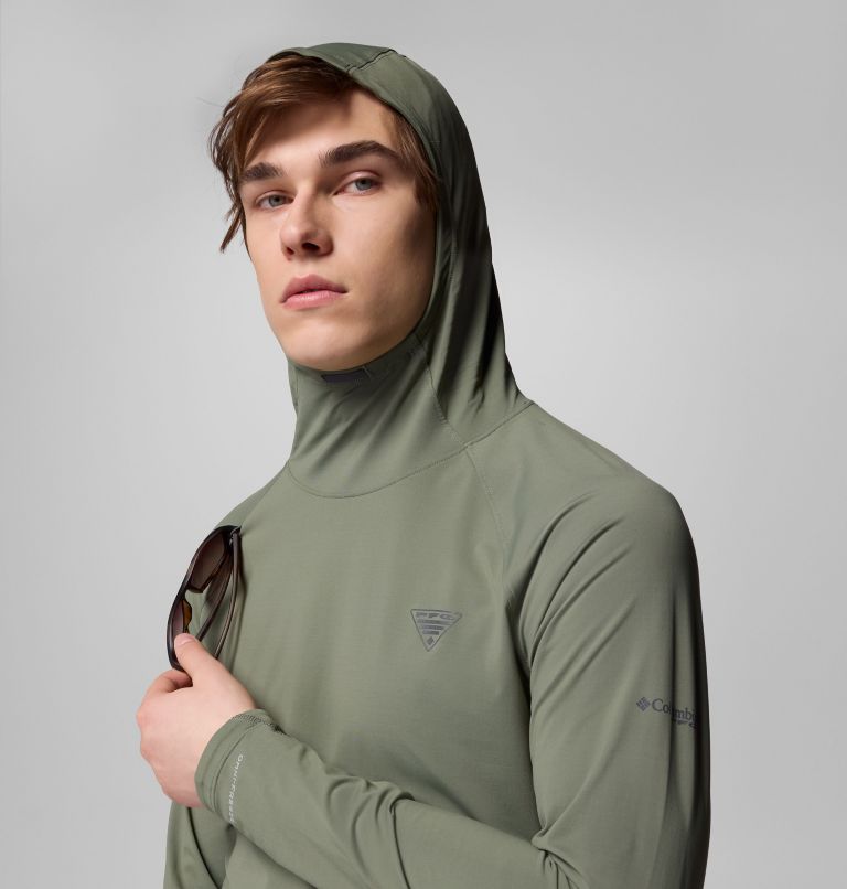 Men's Wild Cast Sun Hoodie, Color: Cypress, image 6