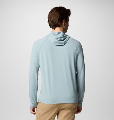 Men's Wild Cast Sun Hoodie, Color: Crushed Blue, image 19