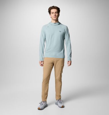 Men's Wild Cast Sun Hoodie, Color: Crushed Blue, image 18