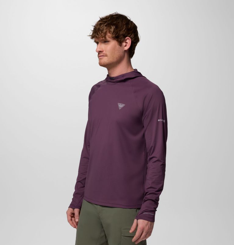 Men's Wild Cast Sun Hoodie, Color: Dusty Purple, image 4