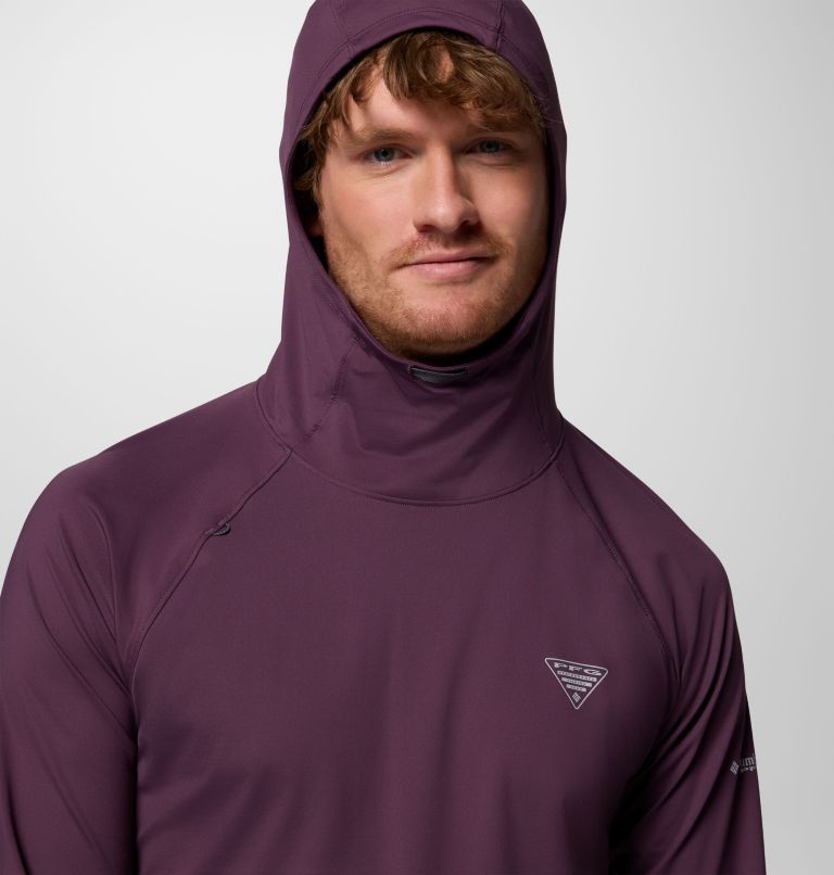 Men's Wild Cast Sun Hoodie, Color: Dusty Purple, image 5