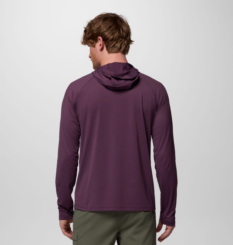 Men's Wild Cast Sun Hoodie, Color: Dusty Purple, image 3