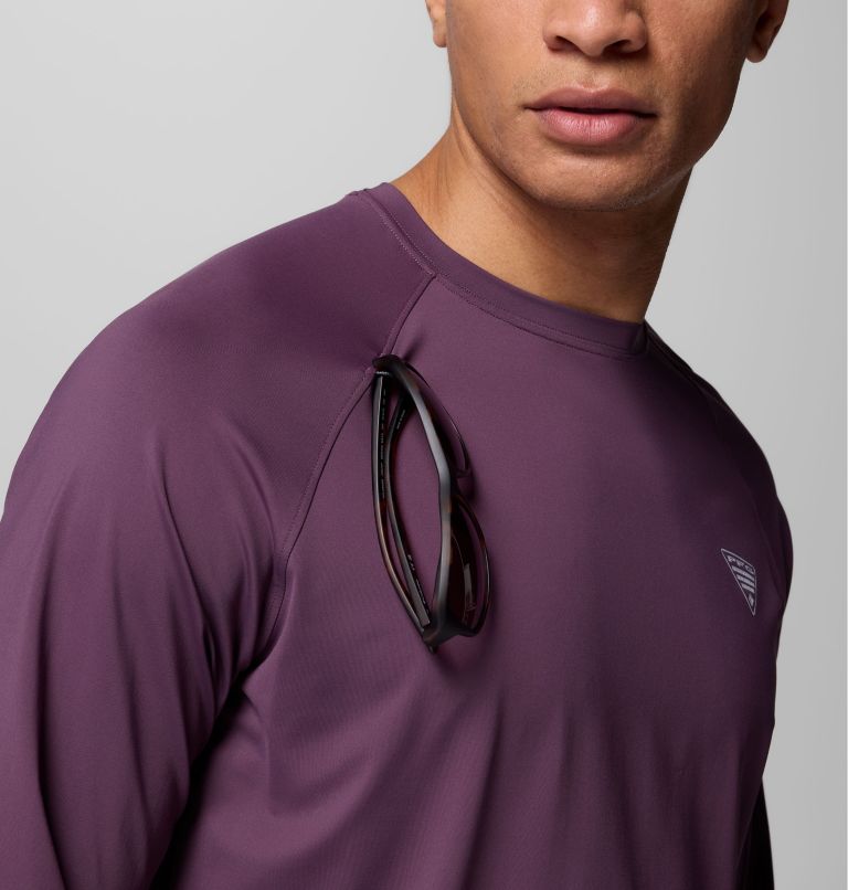 Men's PFG Wild Cast Sun Shirt, Color: Dusty Purple, image 6