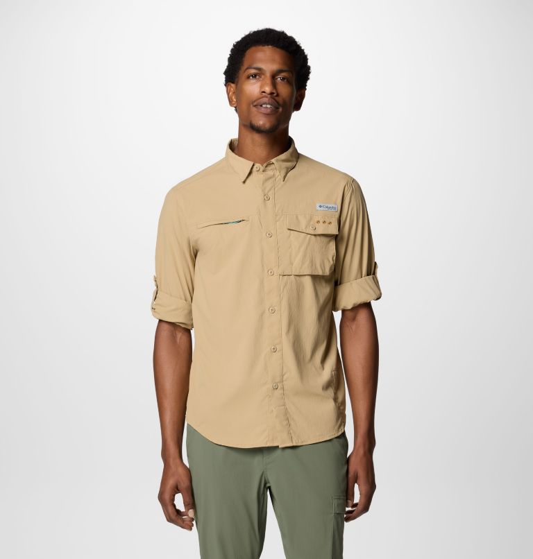 Men's PFG Wild Cast Long Sleeve Shirt, Color: Beach, image 7