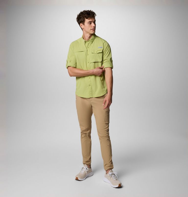 Men's PFG Wild Cast Long Sleeve Shirt, Color: Pear, image 2
