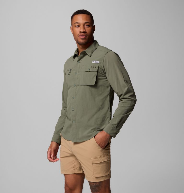 Men's PFG Wild Cast Long Sleeve Shirt, Color: Cypress, image 4