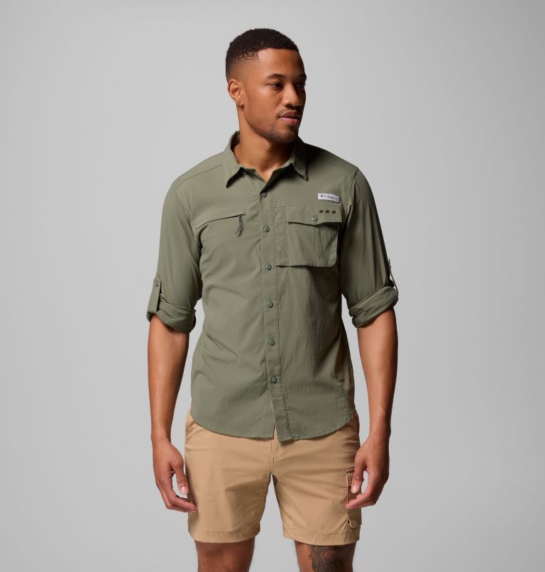 Men's PFG Wild Cast Long Sleeve Shirt, Color: Cypress, image 5
