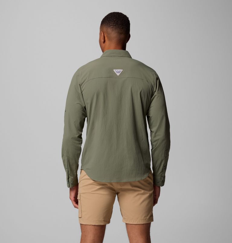 Men's PFG Wild Cast Long Sleeve Shirt, Color: Cypress, image 3
